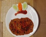 A picture of step 5 of Sattu Cheela.
