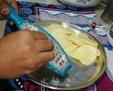 A picture of step 2 of SLICED KACHORI #easy snacks.