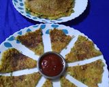 A picture of step 4 of મેગી નૂડલ્સ વેજ ઓમલેટ.