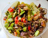 Foto langkah ke 8 dari resep Cumi asin cabe hijau.