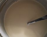 A picture of step 12 of Okpa with pap.