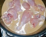 A picture of step 3 of Gobhi (cauliflower) with chicken.