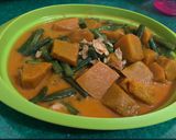 Foto langkah ke 5 dari resep Kacang panjang labu santan.
