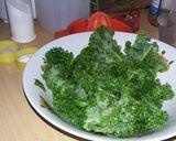 A picture of step 3 of Frittata with kale.