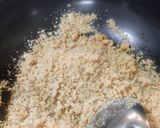 A picture of step 2 of Khajoor coconut peda.