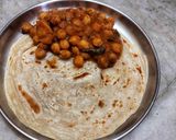 A picture of step 7 of Chana and Potato Masala.