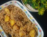 A picture of step 7 of Punjabi pulao.