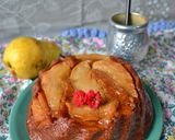 Foto del paso 4 de la receta: Torta invertida de peras con avena y harina integral🍐