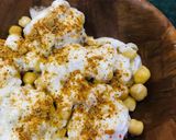 A picture of step 3 of Papri chaat.