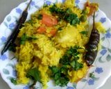 A picture of step 2 of Dalkhichdi with mix vegs.