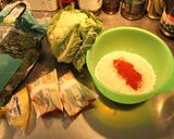 Foto del paso 1 de la receta: Pastel de repollo y coliflor, a la marchanta
