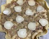 Une image de l'étape 4 de Tarte endives quenelles jambon champignons au fromage de chèvre.
