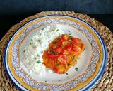 Foto del paso 7 de la receta: Seitán en salsa de cebolla y pimientos