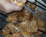 A picture of step 2 of Chicken Tikka with white rice.