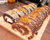 A picture of step 15 of Roll with chocolate icing.