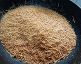 A picture of step 1 of Sewai upma (vermicelli upma).