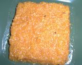 A picture of step 4 of Papaya burfi.