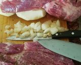 Foto del paso 1 de la receta: Bondiola rellena, con papas sazonadas al horno! Plus de asado