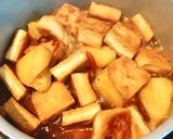 Hình bước làm 4 của món 🌱 Đậu Hủ Kho Khóm Chay (Vegan)