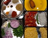 A picture of step 2 of Urundai Kuzhambu / Urundai Kulambu.