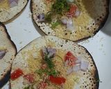 A picture of step 4 of Masala papad.