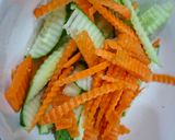 Hình bước làm 1 của món Salad Lườn Ngỗng Hun Khói