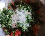 A picture of step 3 of Tri colour salad.