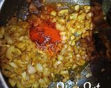 A picture of step 2 of Jardaloo Ma Gosht.