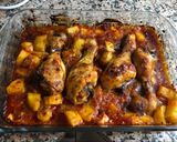 Foto del paso 6 de la receta Pollo al horno con tomate, semana 28 de embarazo