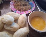 Foto del paso 2 de la receta: Papas rellenas revolcadas en machaca, fritas en horno freidora