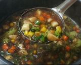 A picture of step 8 of Mushroom Vegetable Soup.