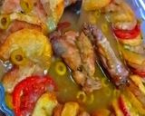 صورة لخطوة 2 من وصفة طبق دوائر اللحم والبطاطا والطماطم في الفرن🤤❤️