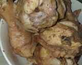 A picture of step 1 of Simple KFC chicken.