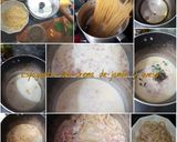 Foto del paso 5 de la receta Espaguetis con crema de queso y jamón