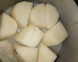 A picture of step 1 of Yam wings.