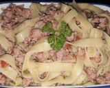 Foto del paso 5 de la receta: Espaguetis con carne molida de pollo 🍜