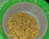 A picture of step 1 of Wedges masala.