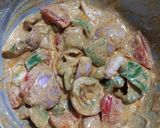 A picture of step 2 of Jhatpat Paneer Tikka Masala.