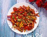 A picture of step 4 of Snacking Pepper Salad.