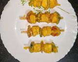 A picture of step 9 of Paneer tikka.