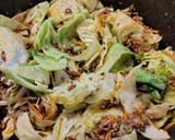 A picture of step 3 of Unstuffed Cabbage Stoup.