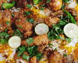 A picture of step 6 of Spicy Chicken Biryani 😋😋.