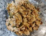 Foto del paso 1 de la receta: Croquetas de pollo especiado en salsa con acelgas con velo de panceta ibérica