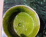 A picture of step 3 of Dhania/Green Coriander leaves Chutney.