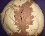 A picture of step 6 of Zebra cake.