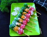 Foto langkah ke 3 dari resep Sate Singkong Pelangi.