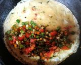 A picture of step 3 of Royal Green Omelette.