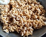 A picture of step 3 of Puffed rice laddu.