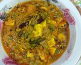 A picture of step 7 of Methi matar paneer.
