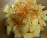 A picture of step 6 of Snacks time, Tangy apple 🍏 🍏.